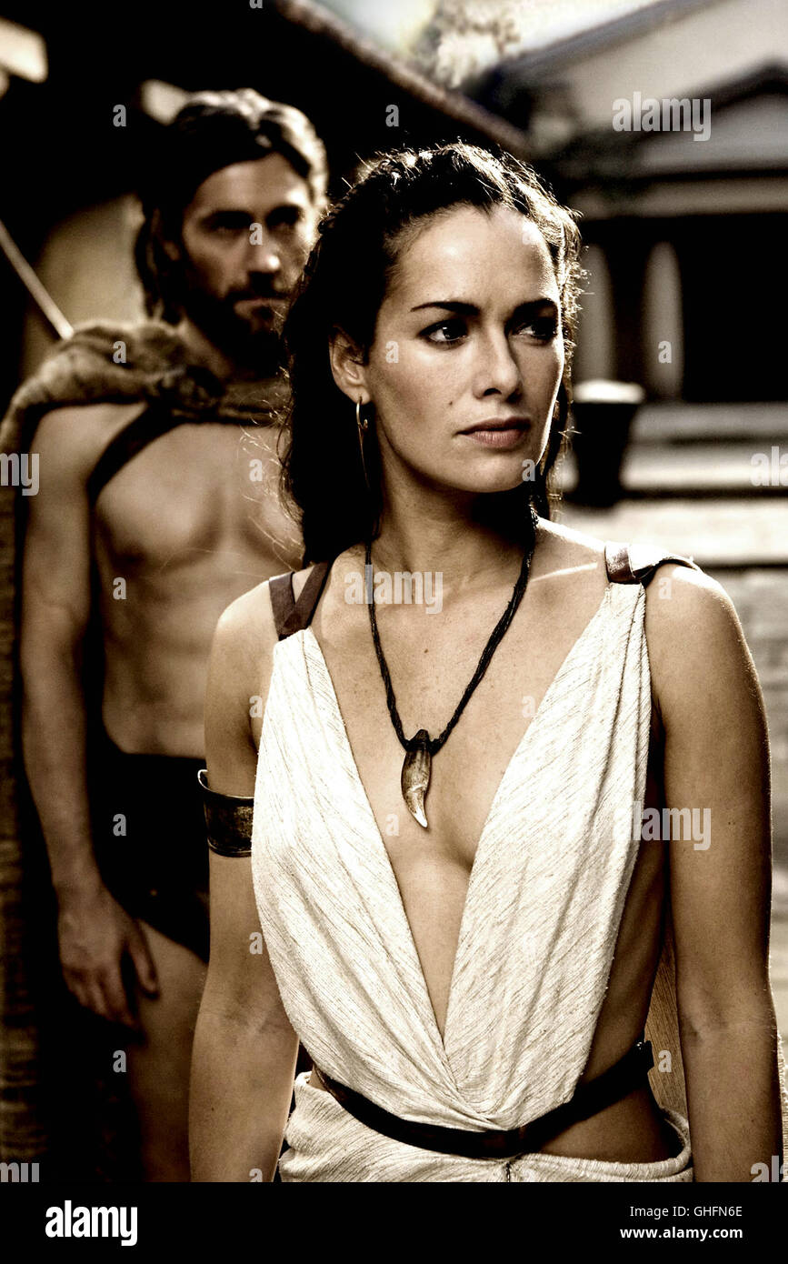 300 300 USA 2006 / 300 de Zack Snyder le roi Léonidas (Gerard Butler) et la Reine Gorgo (Lena Headey) Régie : Zack Snyder aka. 300 Banque D'Images