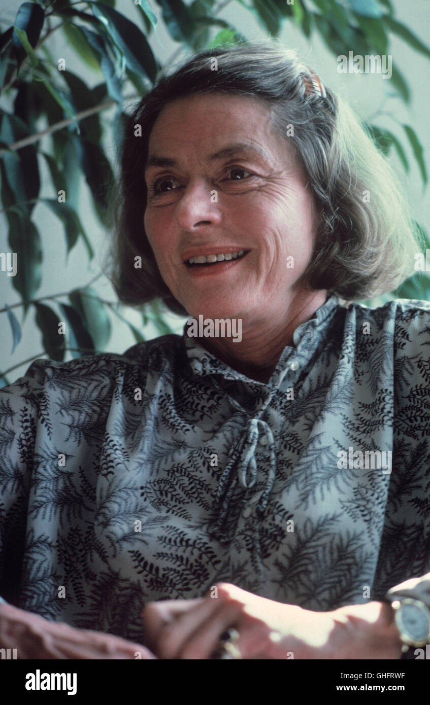 INGRID BERGMAN, actrice suédoise (Jour de naissance : 29. Août 1915 à Stockholm ; Jour du décès : 29. Août 1982 à Londres), Portrait ca. 1980. Banque D'Images