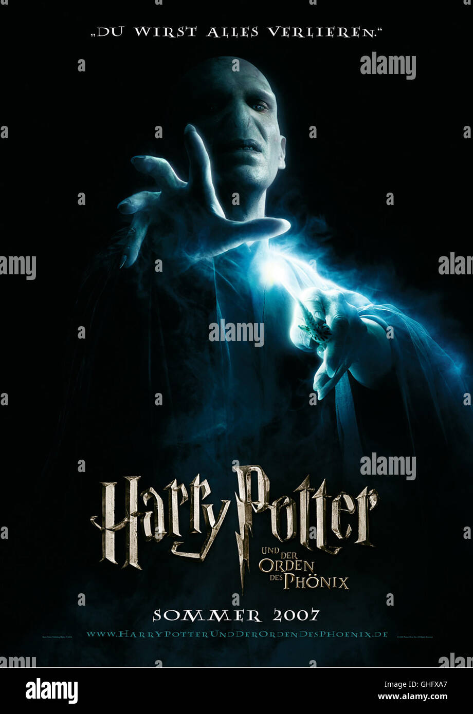 Harry Potter und der Orden des Phönix / Filmplakat Regie : David Yates aka. Harry Potter et l'Ordre du Phoenix Banque D'Images