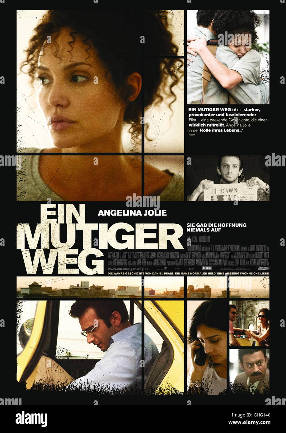 Ein mutiger Weg / Filmplakat régie : Michael Winterbottom aka. A Mighty Heart Banque D'Images