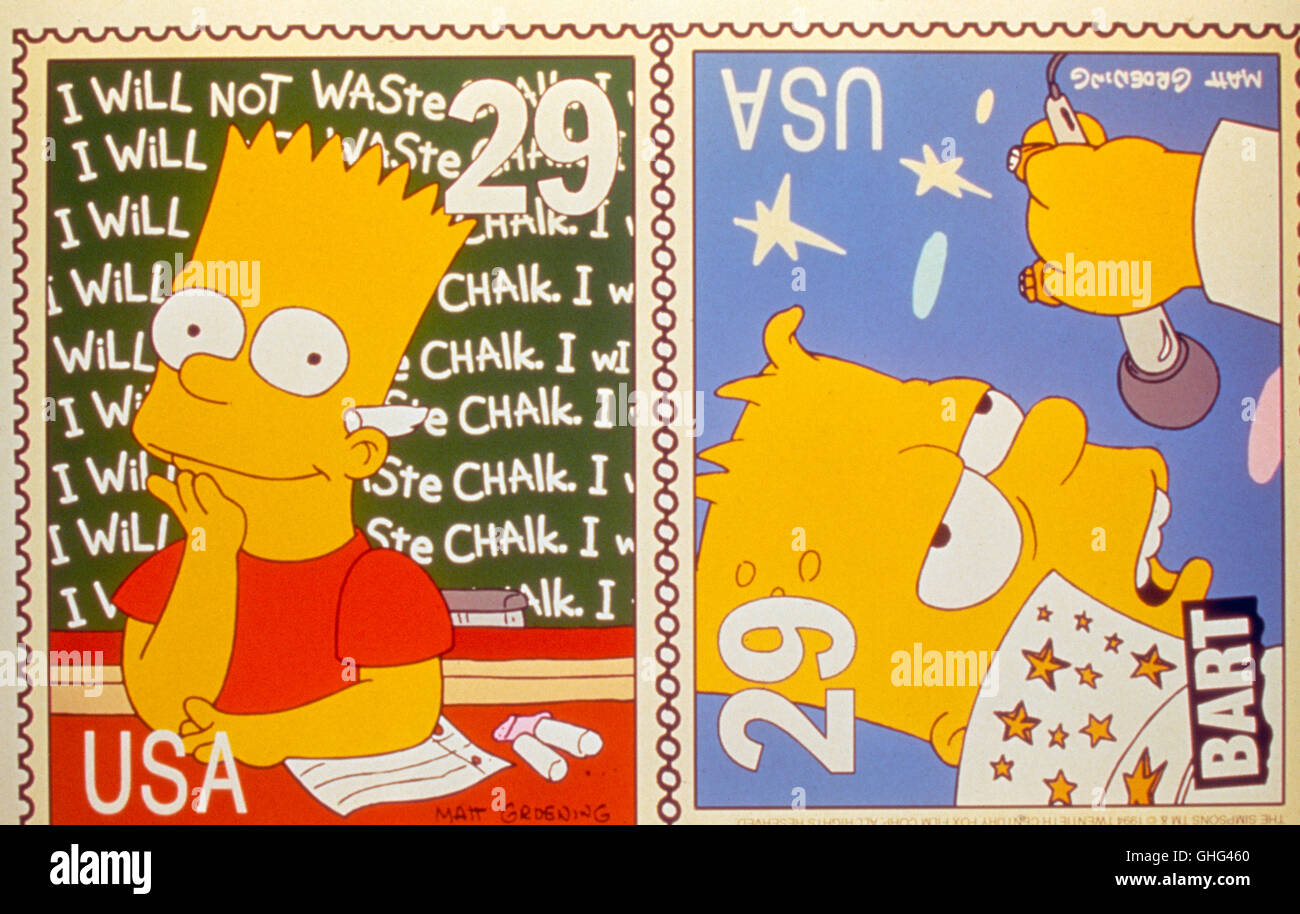 Les Simpons, US-American Film (depuis 1989). Photo : Bart Simpson aka. Les Simpsons Banque D'Images
