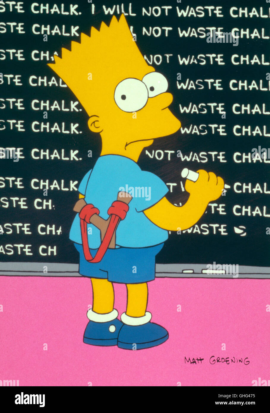 Les Simpons, US-American Film (depuis 1989). Photo : Bart Simpson aka. Les Simpsons Banque D'Images