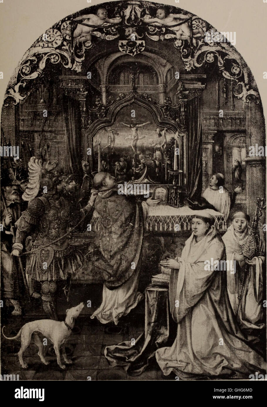 *Galerie de portraits et autres tableaux anciens* (1900) est une collection de portraits et de peintures historiques, offrant un aperçu des styles artistiques et des individus des siècles passés. Banque D'Images