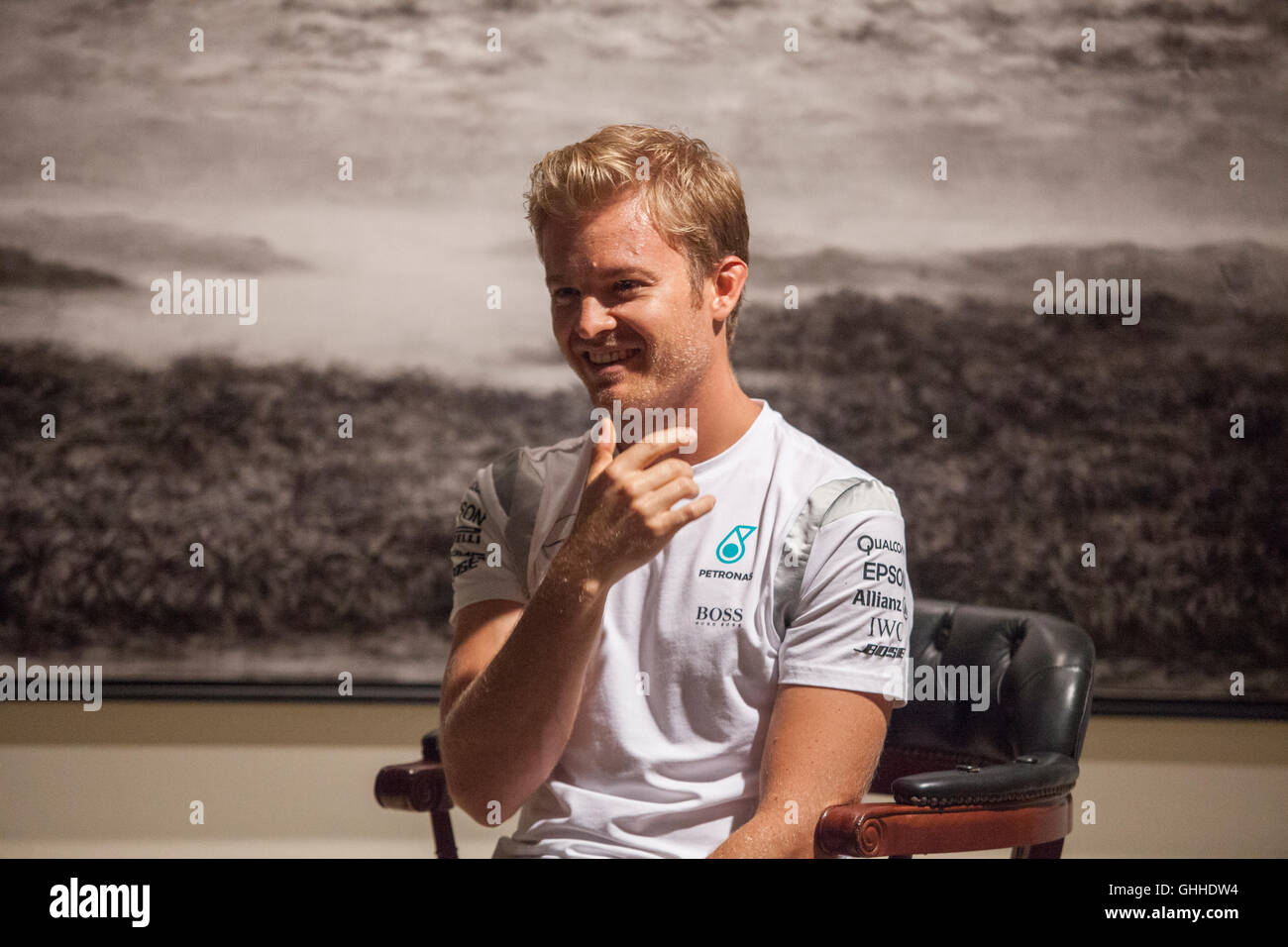 Kuala Lumpur, Malaisie. 28 Septembre, 2016. Pilote de F1 Nico Rosberg à la conférence de presse à Kuala Lumpur, Malaisie. Crédit : Alexandra Radu/Alamy Live News Banque D'Images