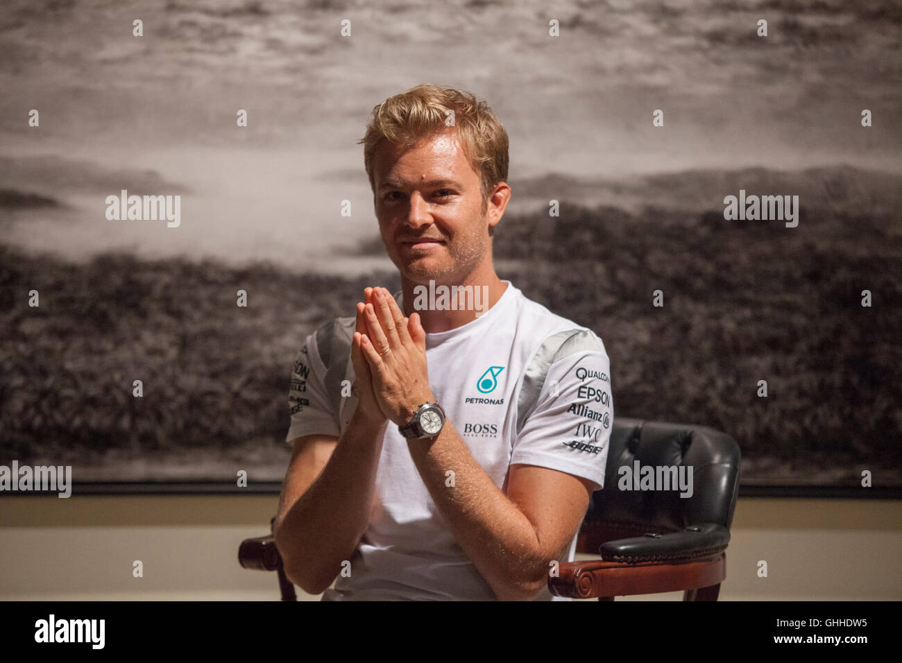 Kuala Lumpur, Malaisie. 28 Septembre, 2016. Pilote de F1 Nico Rosberg à la conférence de presse à Kuala Lumpur, Malaisie. Crédit : Alexandra Radu/Alamy Live News Banque D'Images