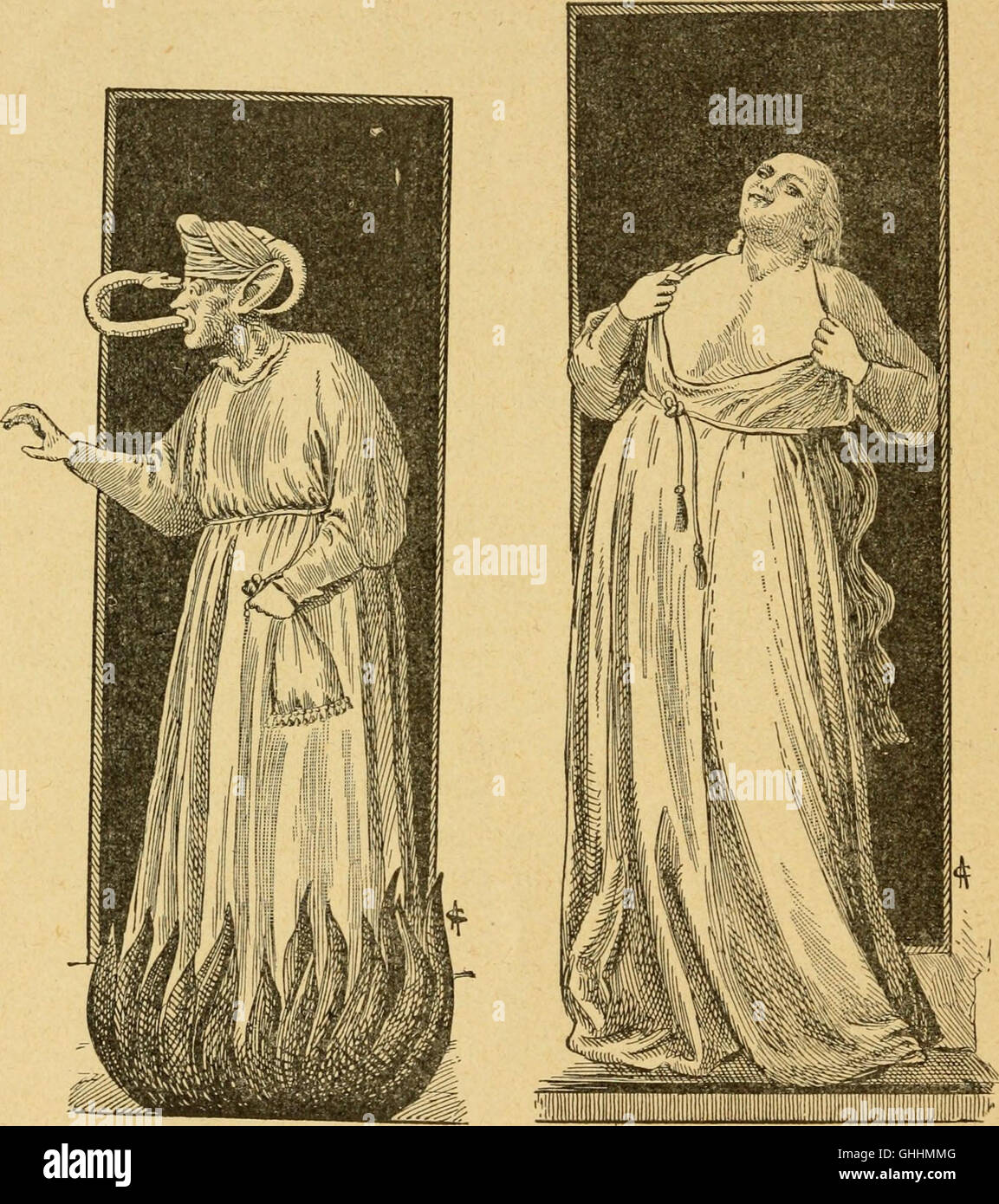 Une œuvre de 1907 intitulée « curiosités médico-artistiques », détaillant probablement les curiosités médicales et artistiques, avec un accent sur des sujets rares ou inhabituels dans les deux domaines. Banque D'Images