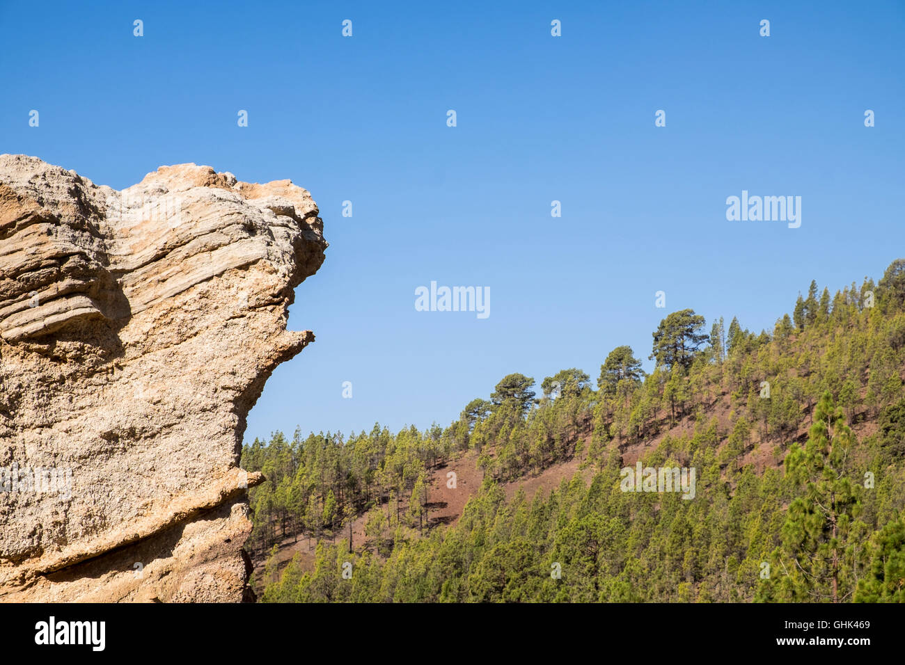 Paysage lunaire près de Vilaflor à Tenerife, Îles Canaries, Espagne Banque D'Images