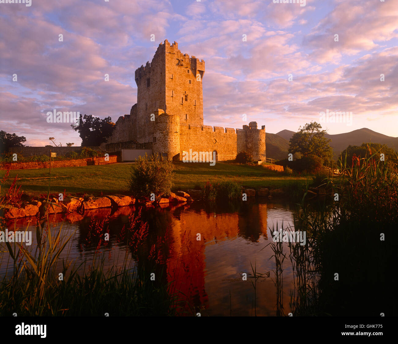 Le Château de Ross, Killarney, comté de Kerry, Irlande Banque D'Images