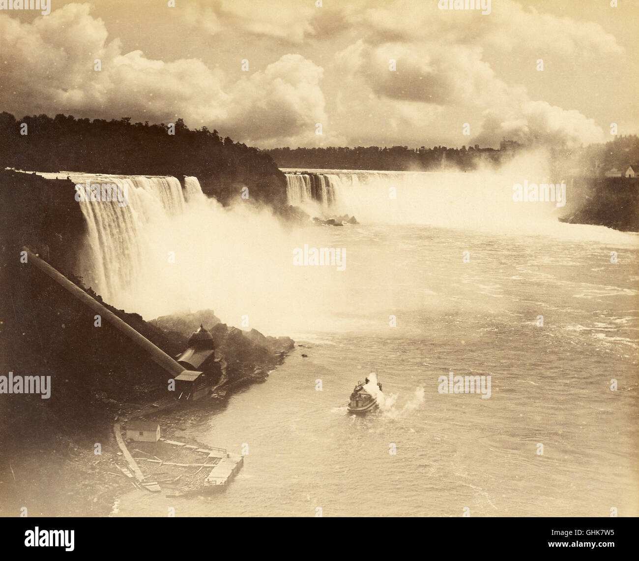 Niagara Falls, 19e siècle Banque D'Images