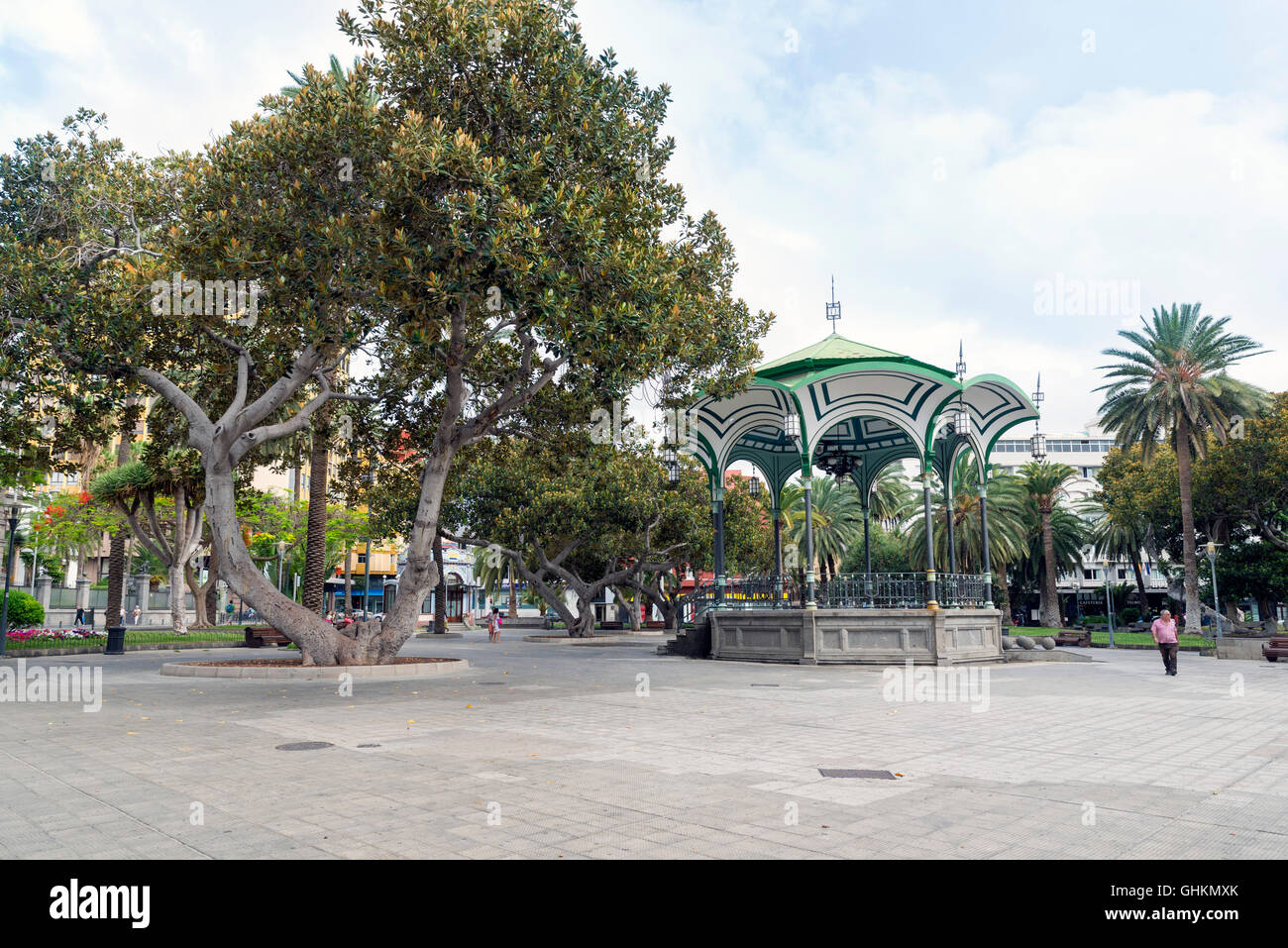 LAS PALMAS, Gran Canaria, Espagne - 30 juillet 2016 : Le parc de San Telmo, dans le centre historique de la ville de Las Palmas, Banque D'Images