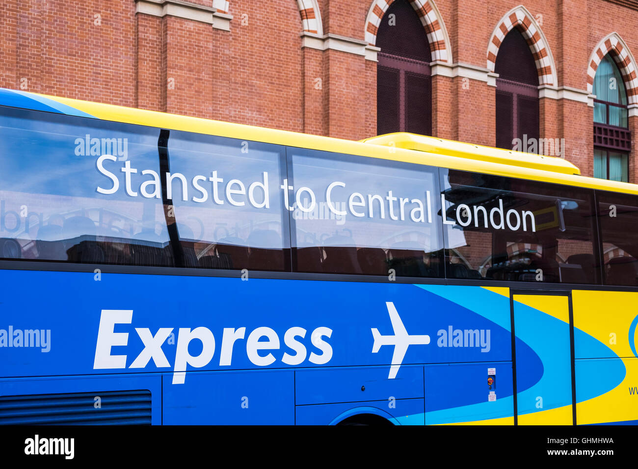 CityLink Stansted Express, Londres, Angleterre, Royaume-Uni Banque D'Images
