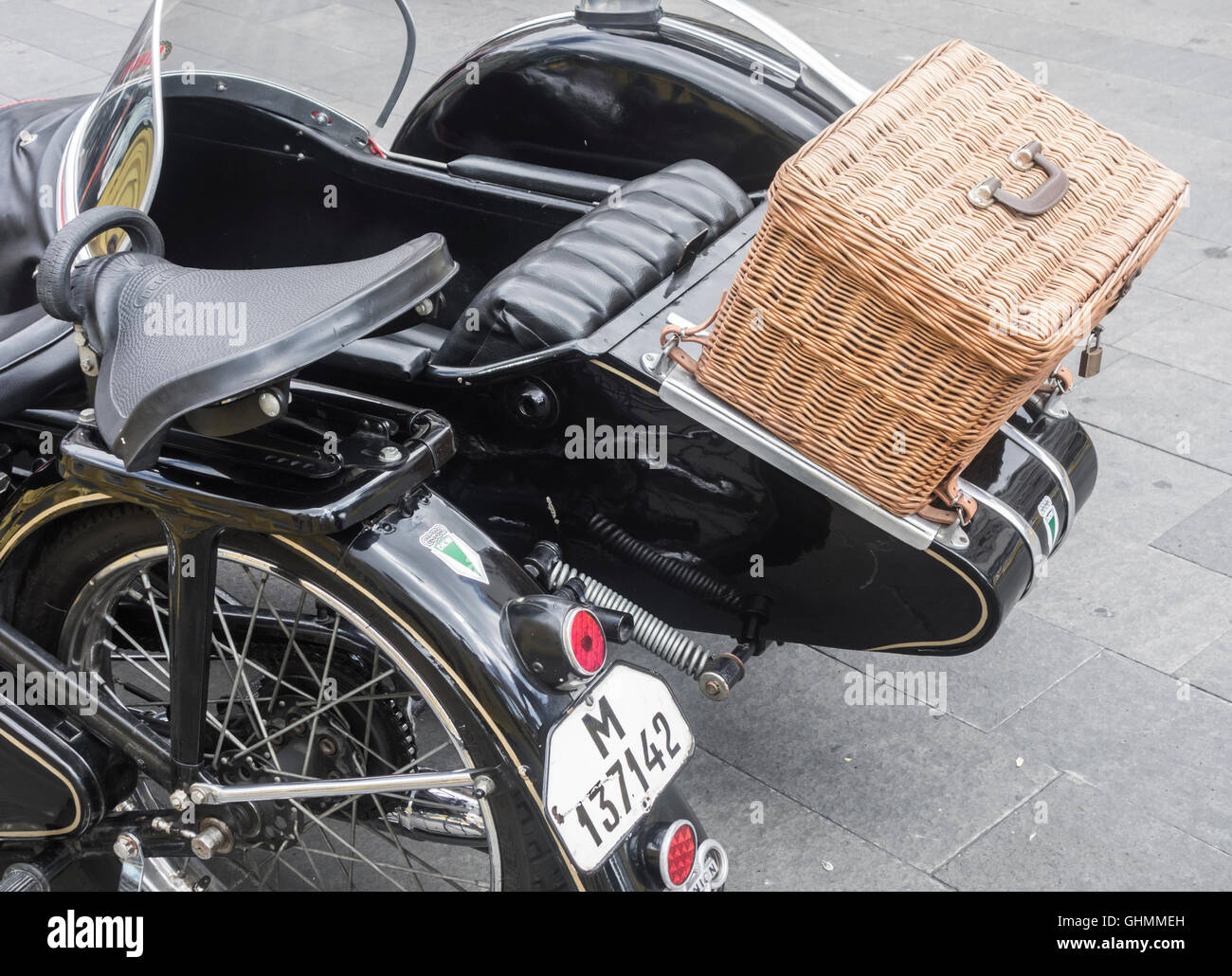 DKW Auto Union à moto classic bike rally. Banque D'Images