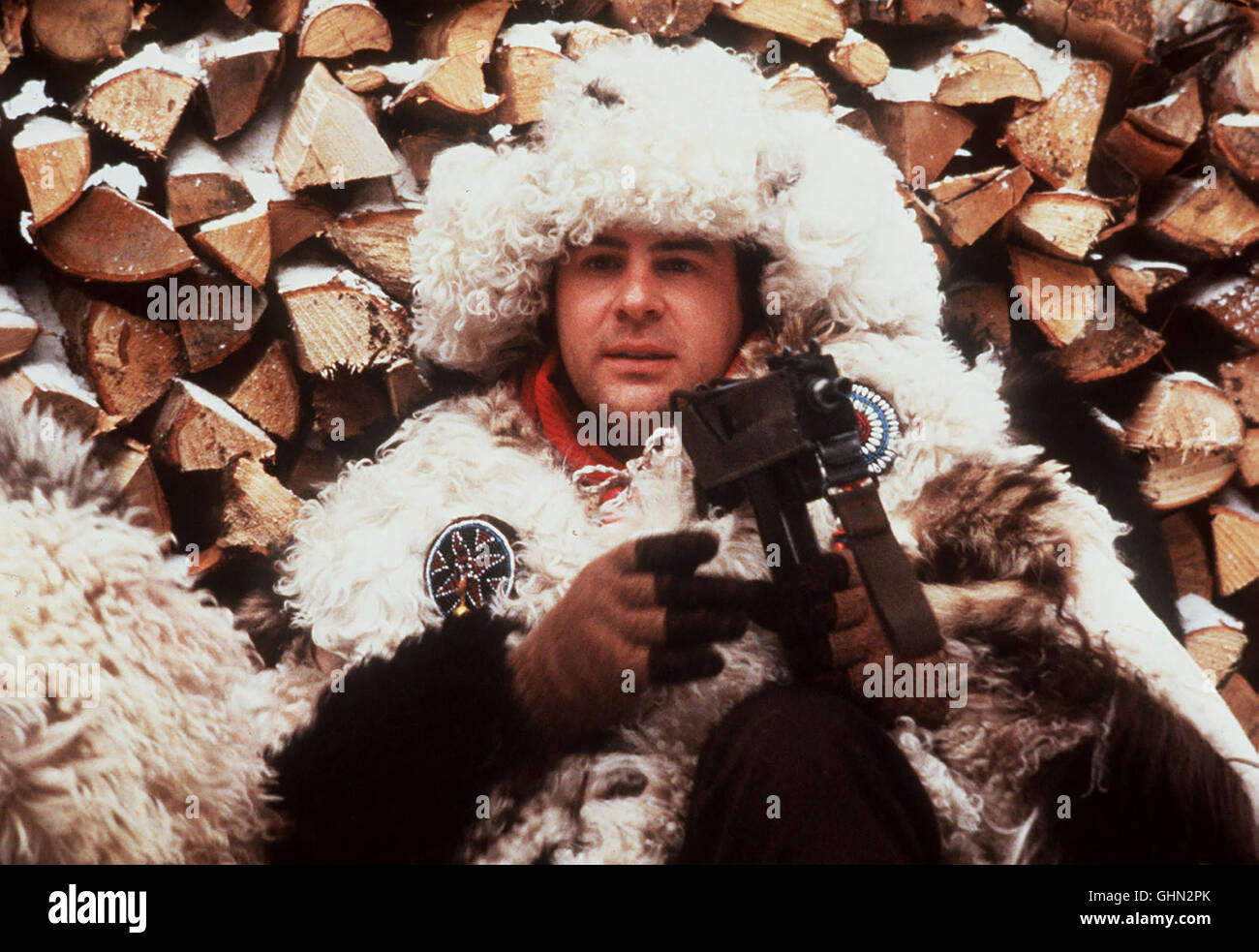 Spione wie wir Zwei tÜlpelhafte Geheimdienstangehörige im Gebiet der russischen sollen als 'Kanonenfutter' mißbraucht werden, aber im letzten en Moment, kriegsversessene Militärs die amerikanische un Erstschlag fingieren russischen können. Bild : Dan Akroyd Regie : John Landis aka. Spies Like Us Banque D'Images