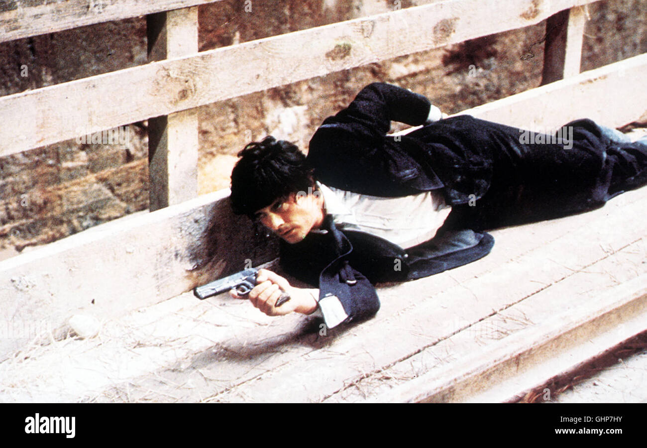 Scorpion, der killer - am Beispiel eines Agenten und Helfer senneur wird der als Spionagedienst Politgeschäft schmutziges gefährliches Abenteuer und ohne Skrupel dargestellt ... Foto : Laurier (Alain Delon) Régie : Michael Winner aka. Scorpion Banque D'Images