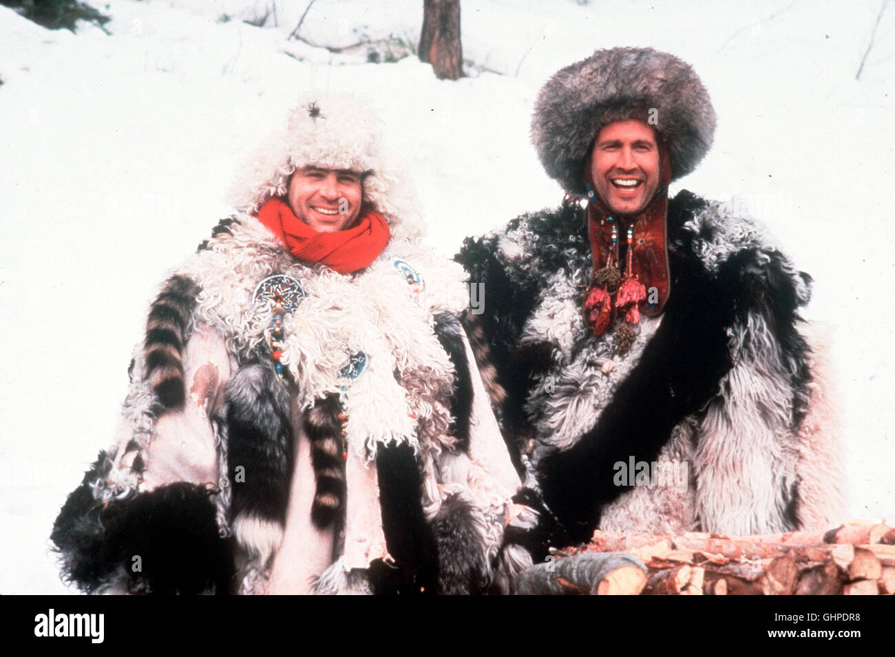 Spione wie wir Zwei tölpelhafte Geheimdienstangehörige - im Gebiet der russischen sollen als 'Kanonenfutter' mißbraucht werden, aber im letzten en Moment, kriegsversessene Militärs die amerikanische un Erstschlag fingieren russischen können. Bild : Chevy Chase, Dan Akroyd Regie : John Landis aka. Spies Like Us Banque D'Images