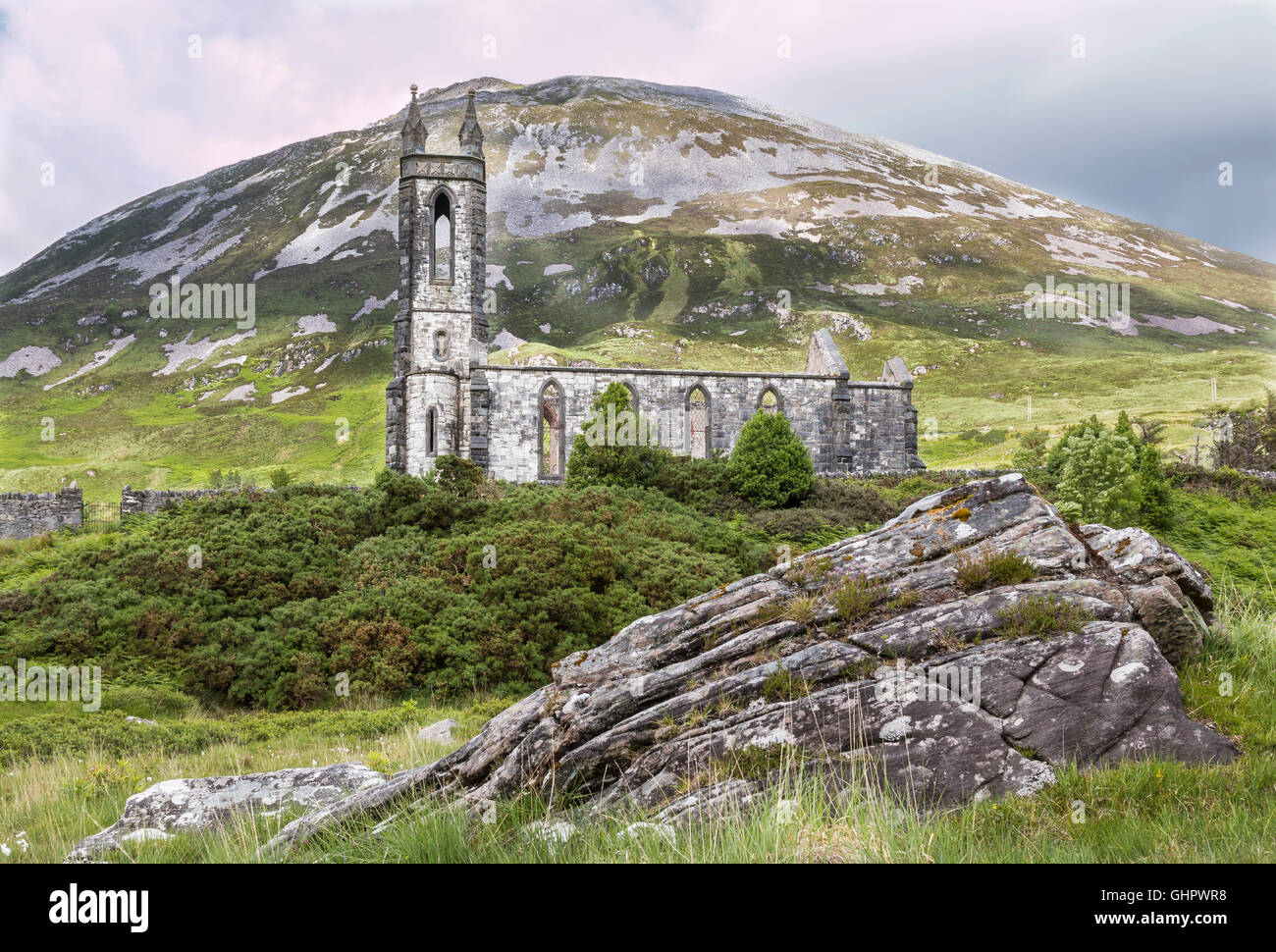 Irlande Donegal Dunlewey Church Banque D'Images