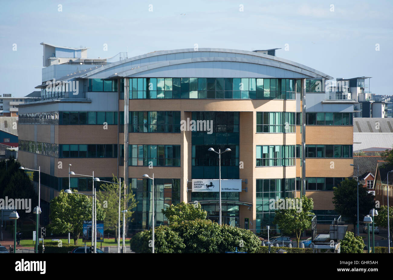 Office de Lloyds Banking Group à St. William House, Cardiff, Pays de Galles du Sud. Banque D'Images