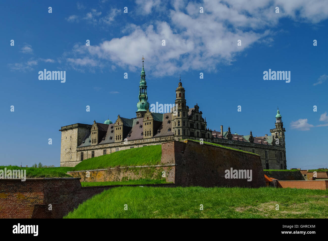 Fortoress et château de Kronborg, accueil de Hamlet de Shakespeare. Danemark Banque D'Images