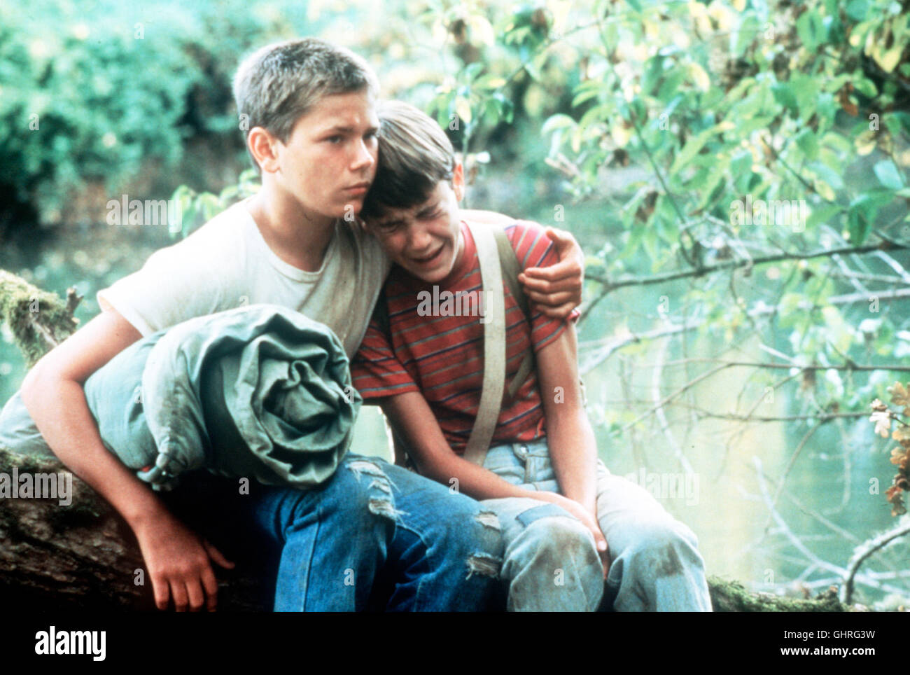 STAND BY ME - Das Geheimnis EINES SOMMERS Vier zwölfjährige Jungen machen sich auf Regie : Rob Reiner aka. Stand by me Banque D'Images