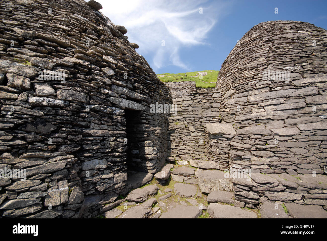 Skellig Michael en Irlande Banque D'Images