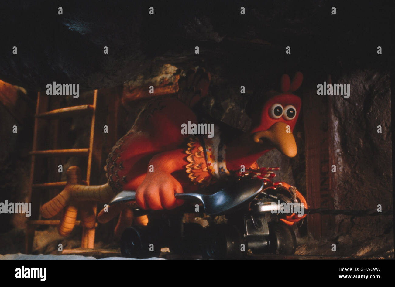 CHICKEN RUN - HENNEN, Animations-Spielfilm - Trickfilm, Szen Regie : Peter Lord, Nick Park aka. CHICKEN RUN Banque D'Images