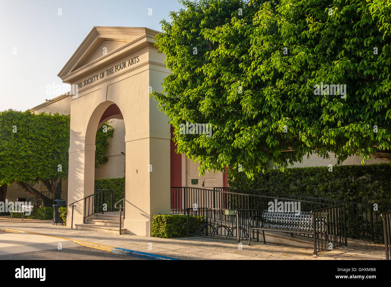 La Société des quatre Arts à Palm Beach, Floride, USA. Banque D'Images