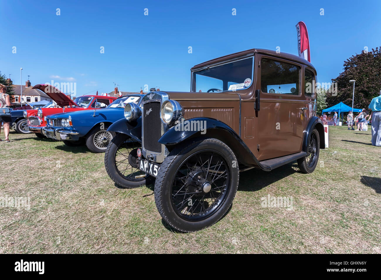 Austin 7 Deluxe Saloon, 1934 Banque D'Images