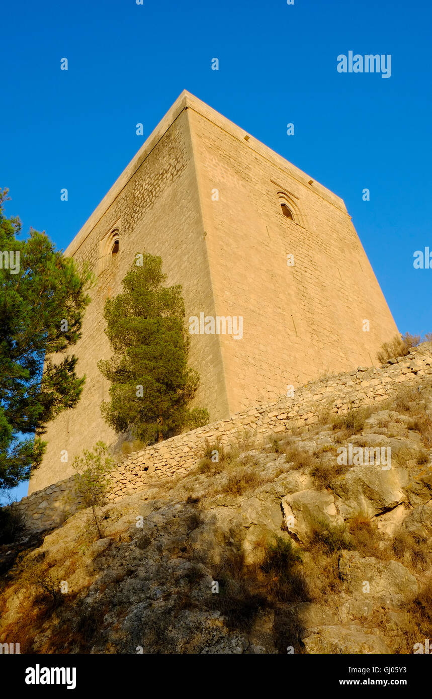 Le château de Lorca, province de la région de Murcie, Espagne Banque D'Images