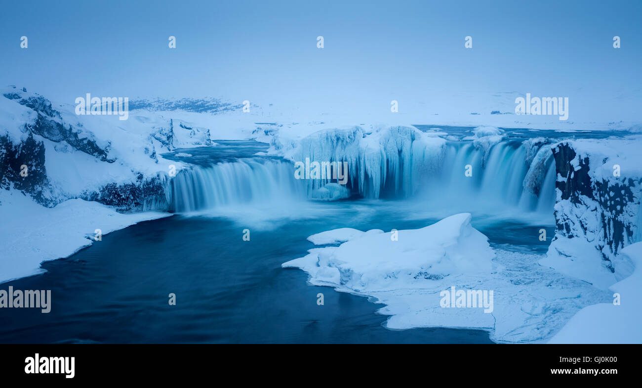 Goðafoss, Bárðardalur de district du Nord Islande Banque D'Images