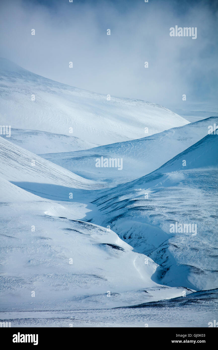 Sur la route dans le nord de l'Islande Banque D'Images
