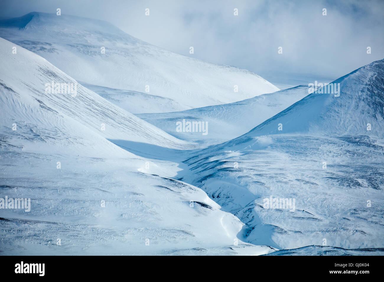 Sur la route dans le nord de l'Islande, Islande Banque D'Images