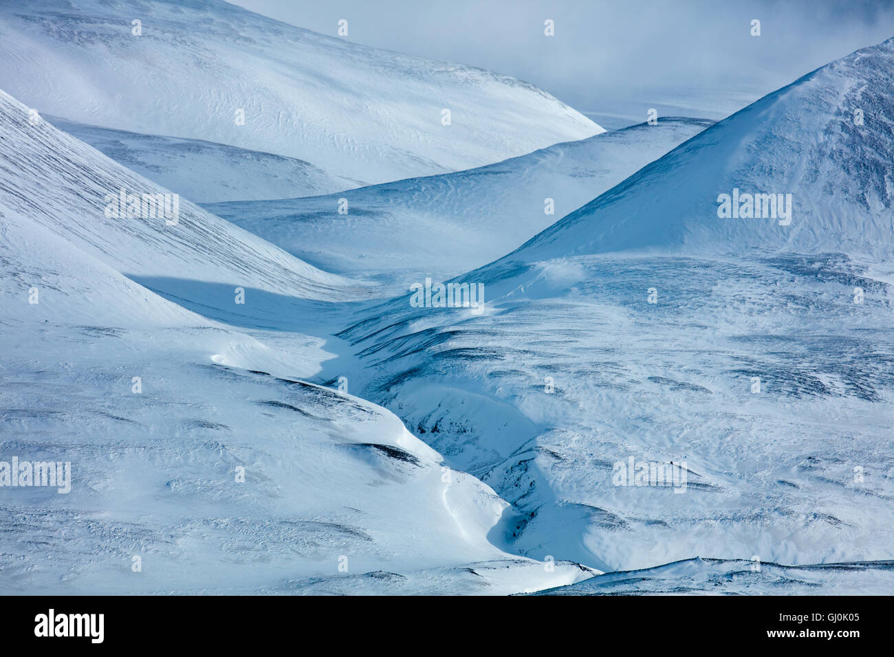Sur la route dans le nord de l'Islande Banque D'Images
