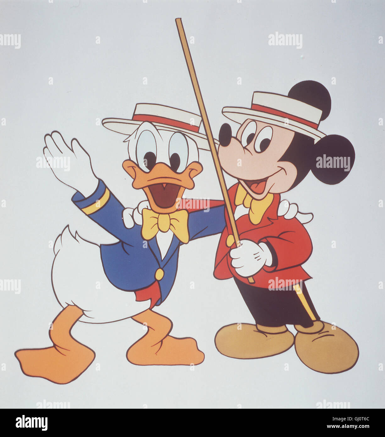 Frères Disney Donald Duck und Micky Maus Banque D'Images