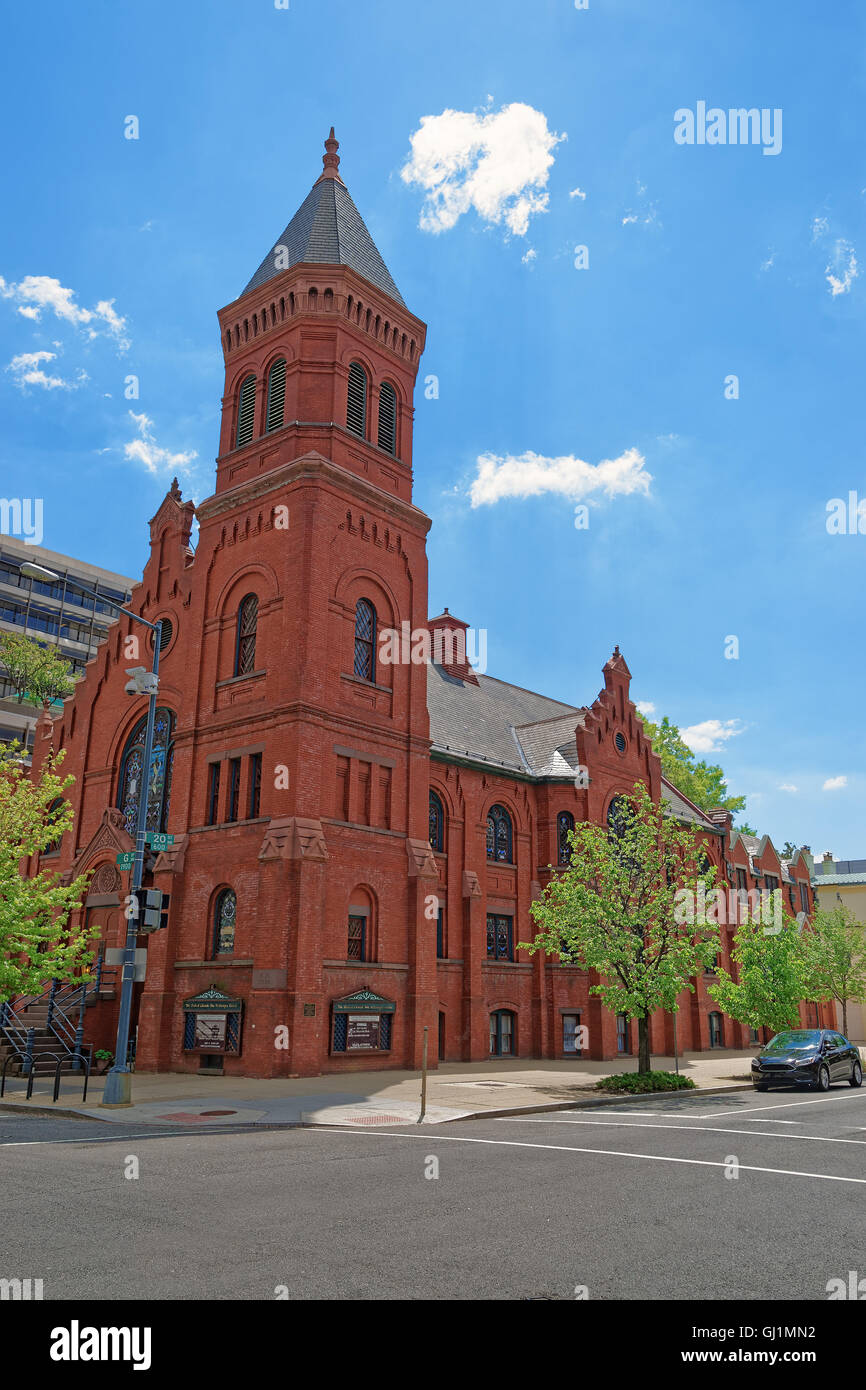 Église évangélique allemande de Concordia et le presbytère est souvent appelé l'église et est situé dans la région de Washington D.C., USA. Il a été construit en 1833 et reconstruit en 1932. Propose des cours et des événements en allemand. Banque D'Images