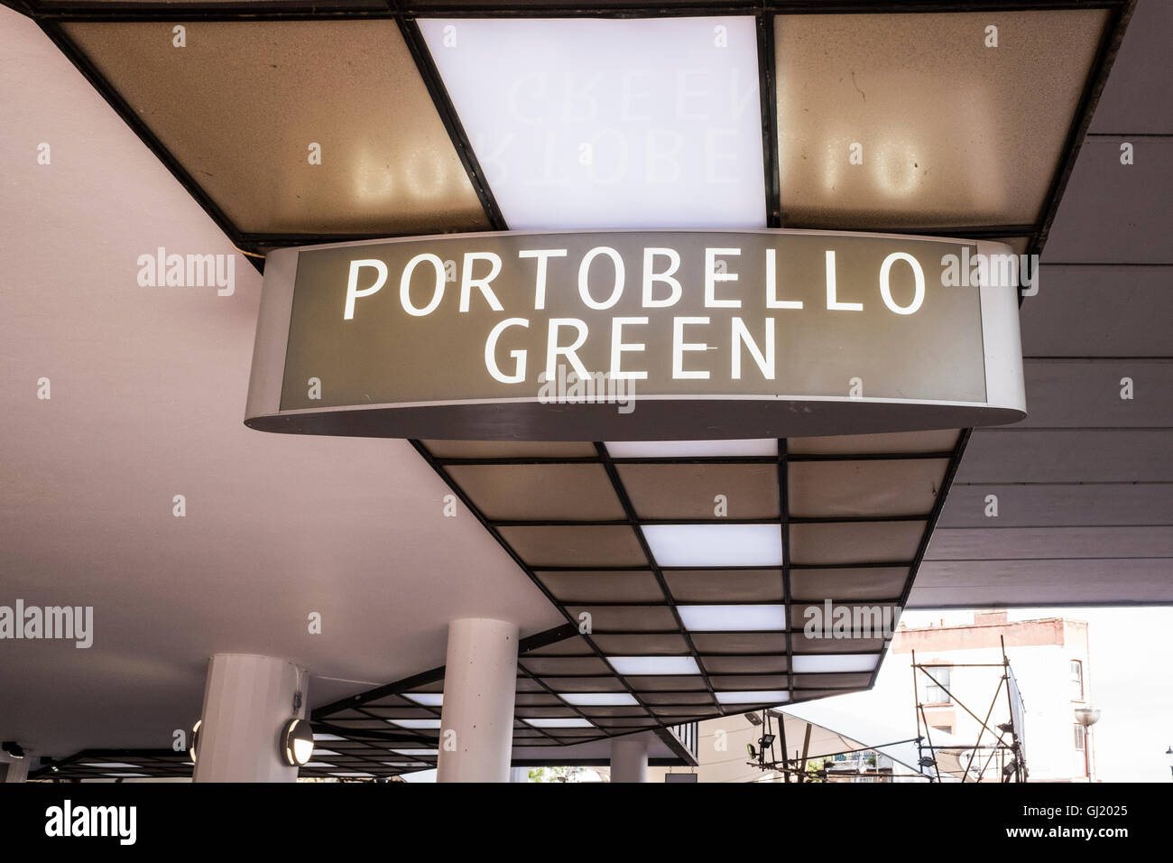 Portobello Green, Londres, Angleterre, Royaume-Uni Banque D'Images