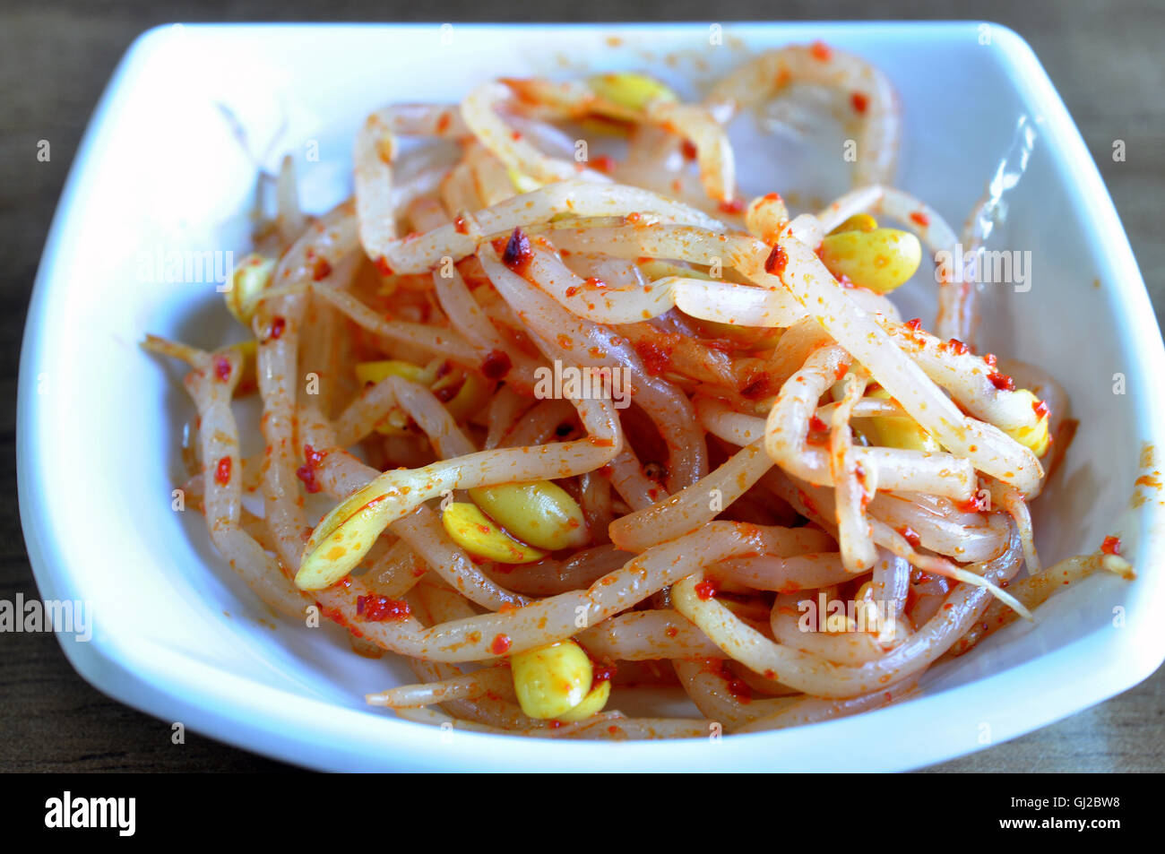 germes de haricot Banque D'Images