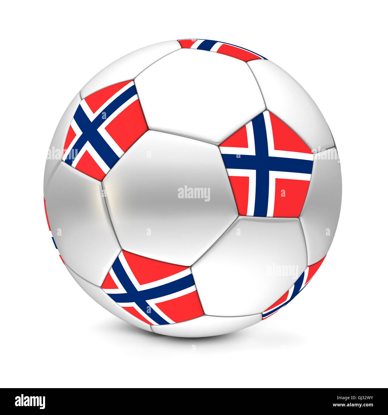 Ballon de soccer/football Norvège Banque D'Images