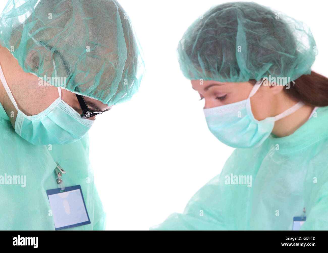 Deux chirurgien au travail Banque D'Images