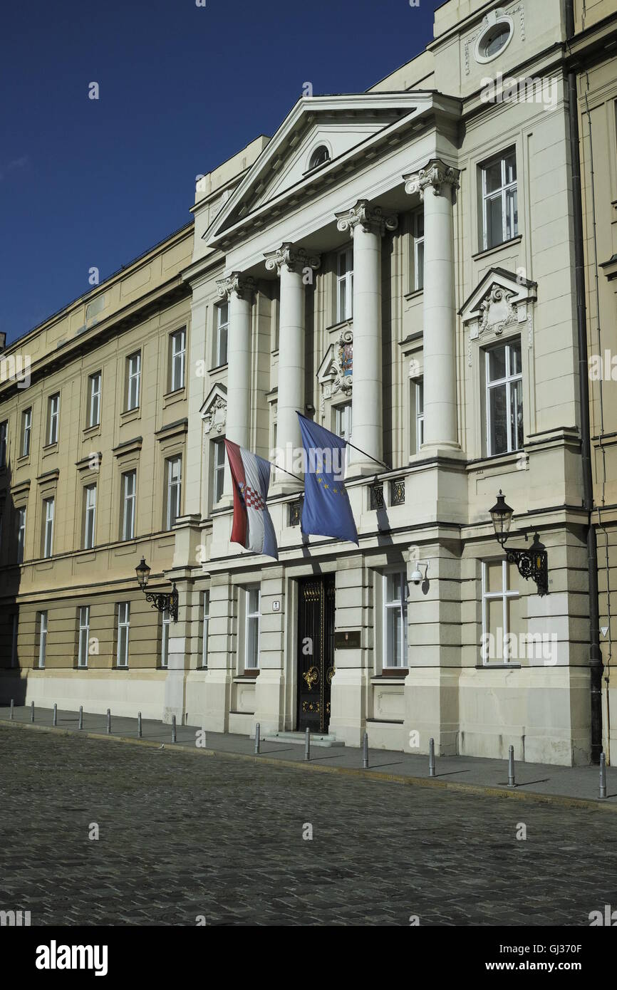 Bâtiment du parlement croate, Markov trg, Zagreb, Croatie (Hrvatski sabor) Banque D'Images