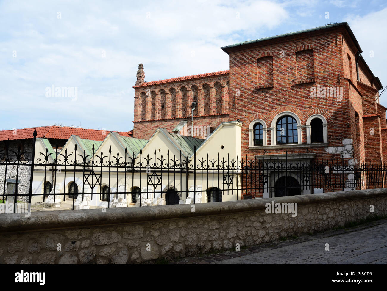 Ancienne Synagogue synagogue juive orthodoxe ou dans le quartier de Kazimierz de Cracovie (Cracovie, Pologne) Banque D'Images