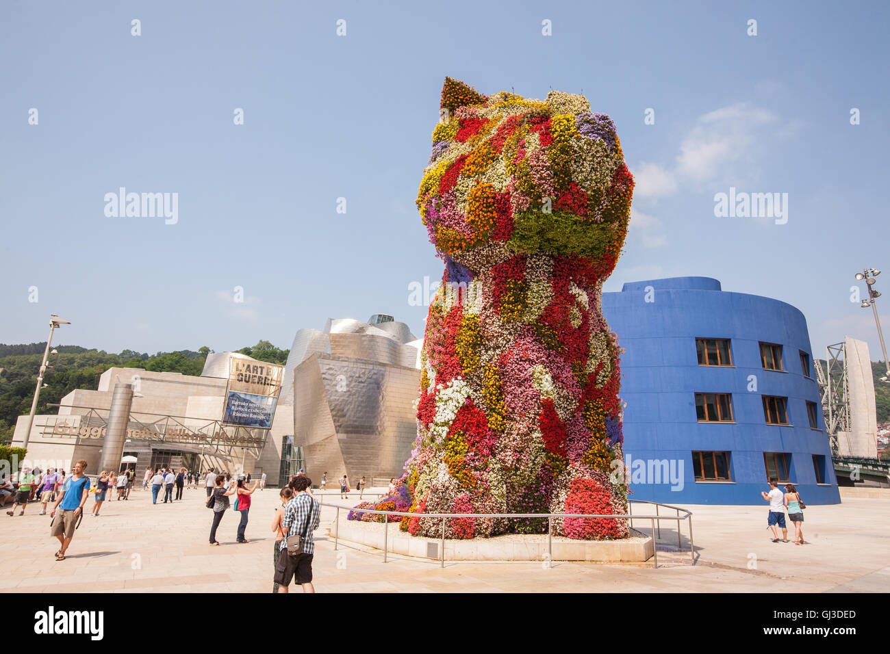 Au Musée Guggenheim Bilbao,Basque,, Espagne, Europe. Banque D'Images