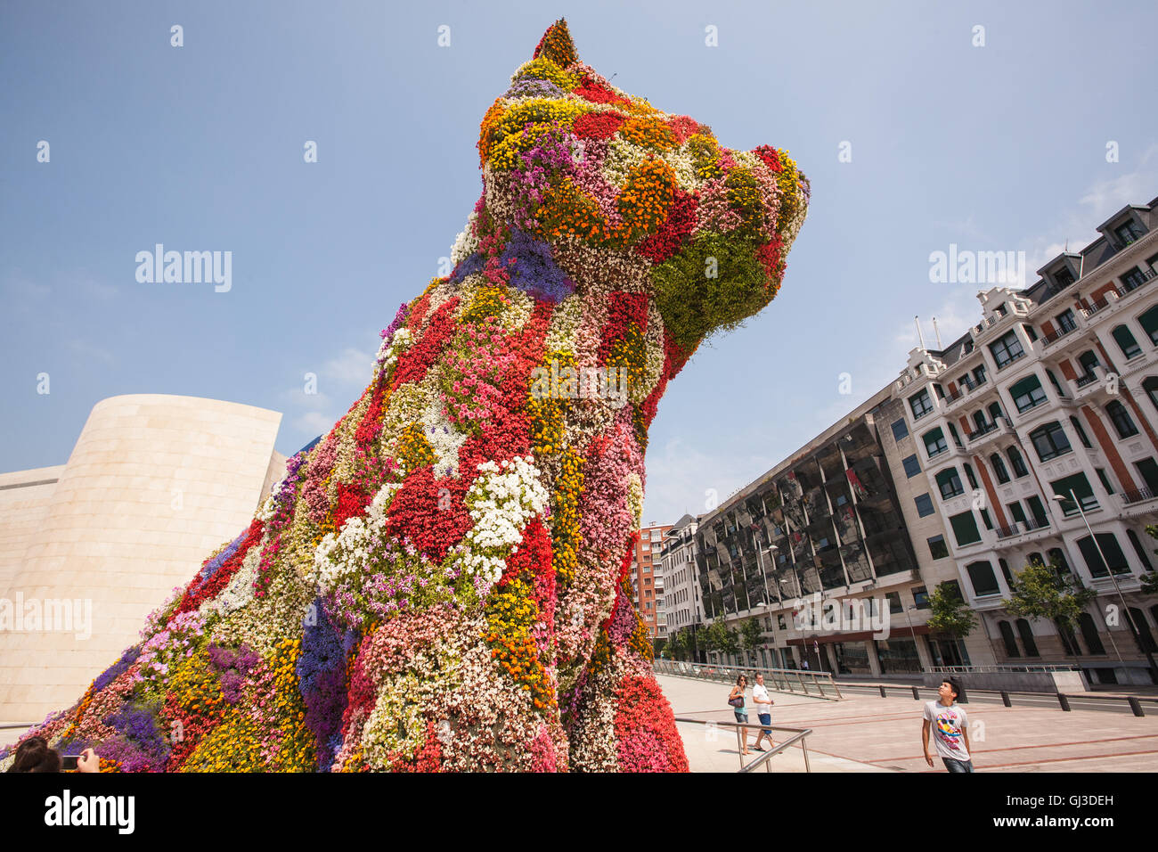 Au Musée Guggenheim Bilbao,Basque,, Espagne, Europe. Banque D'Images