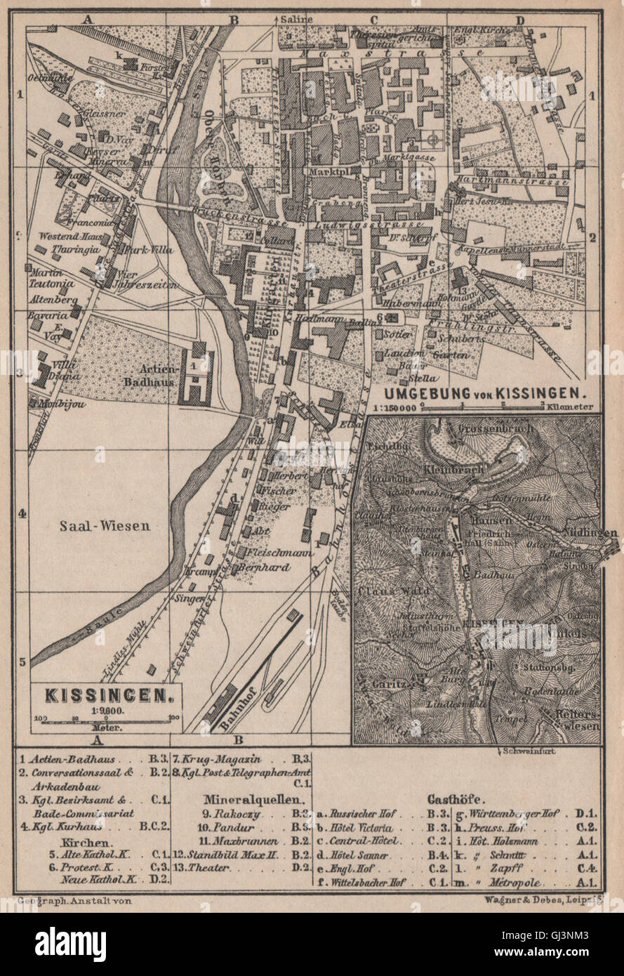 Litho Bad Kissingen Unterfranken.. | Ansichtskarten günstig