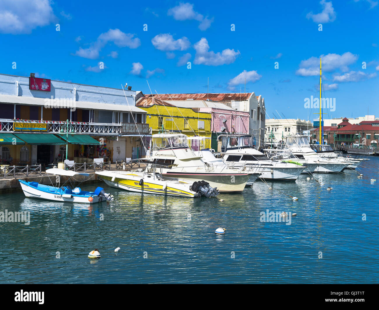 La DH CARAÏBES Careenage anchorage yacht bateaux Harbour Banque D'Images