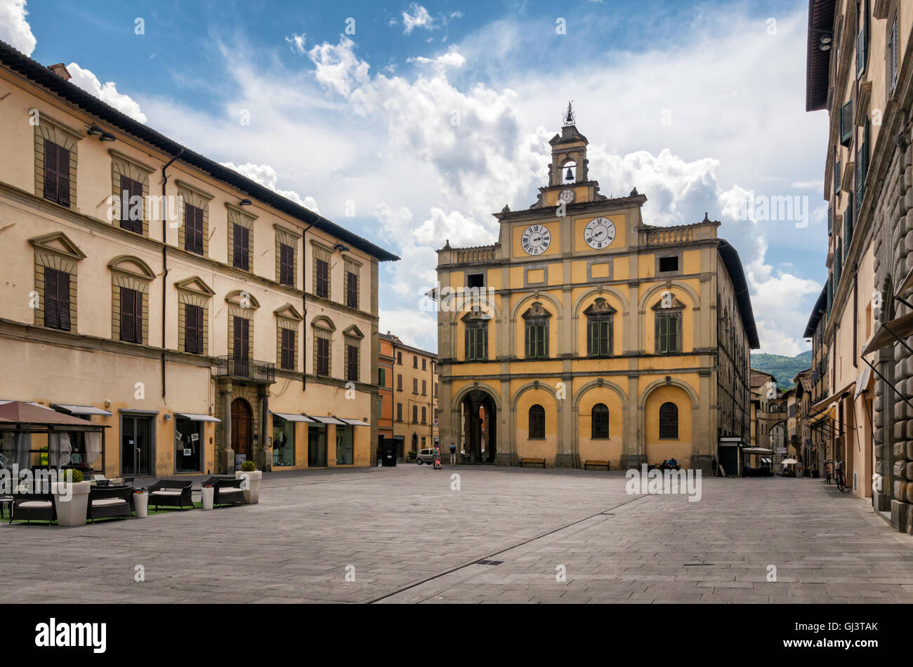 Città di Castello (Ombrie) Piazza Matteotti Banque D'Images