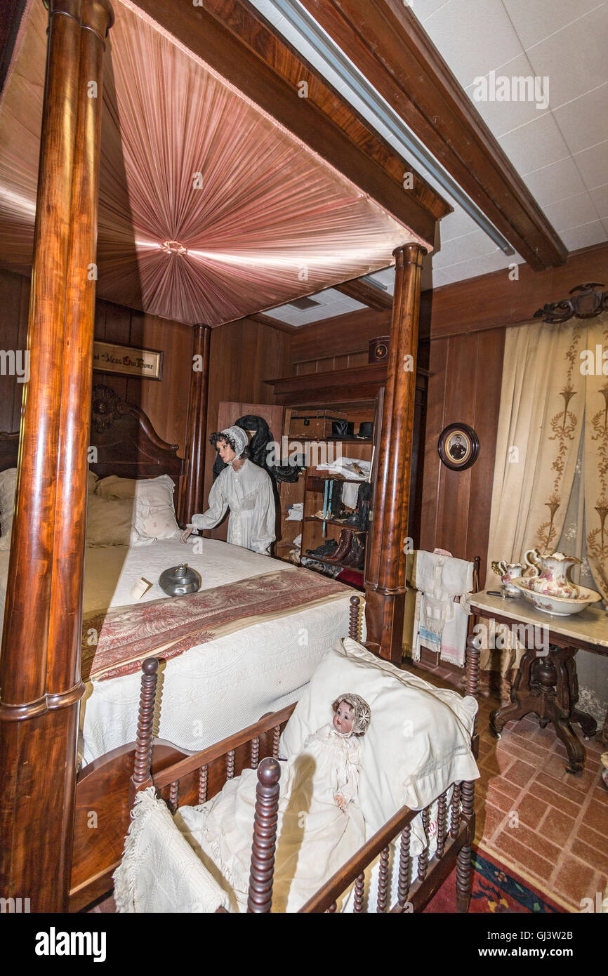 Dioramas à Calcasieu Museum dépeignent la vie durant la fin du xixe et au début du xxe siècle dans la région de Lake Charles, en Louisiane. Banque D'Images
