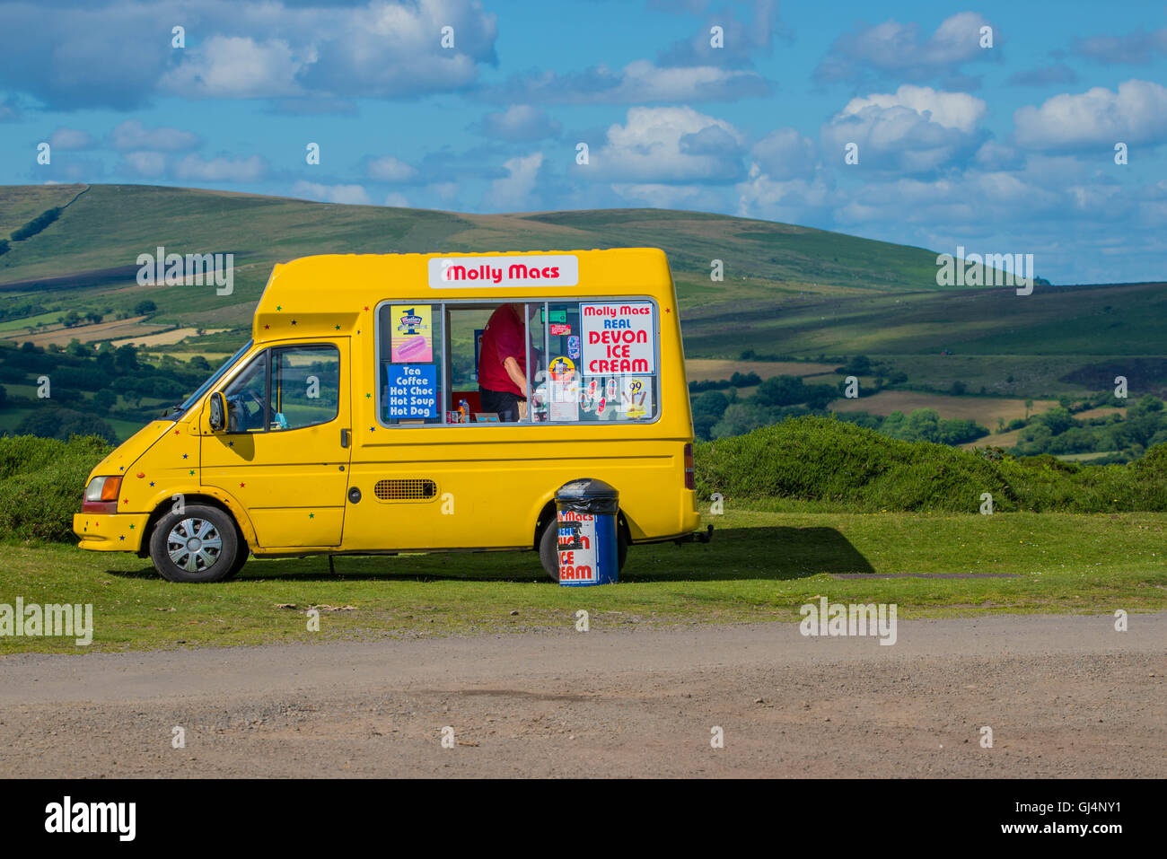 Devon Ice Cream Van en vente à Dartmoor Banque D'Images