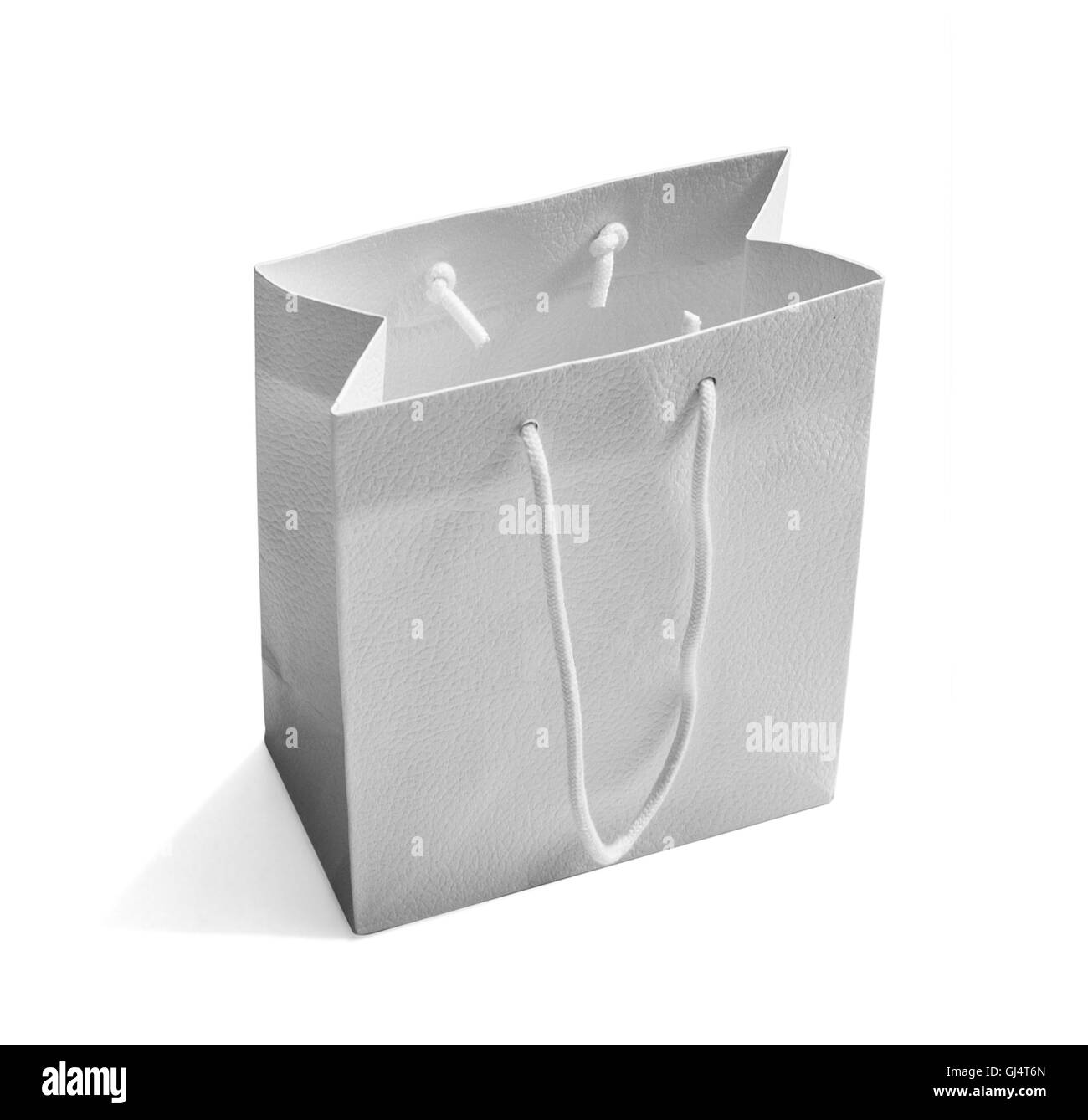 Sac shopping blanc Banque D'Images