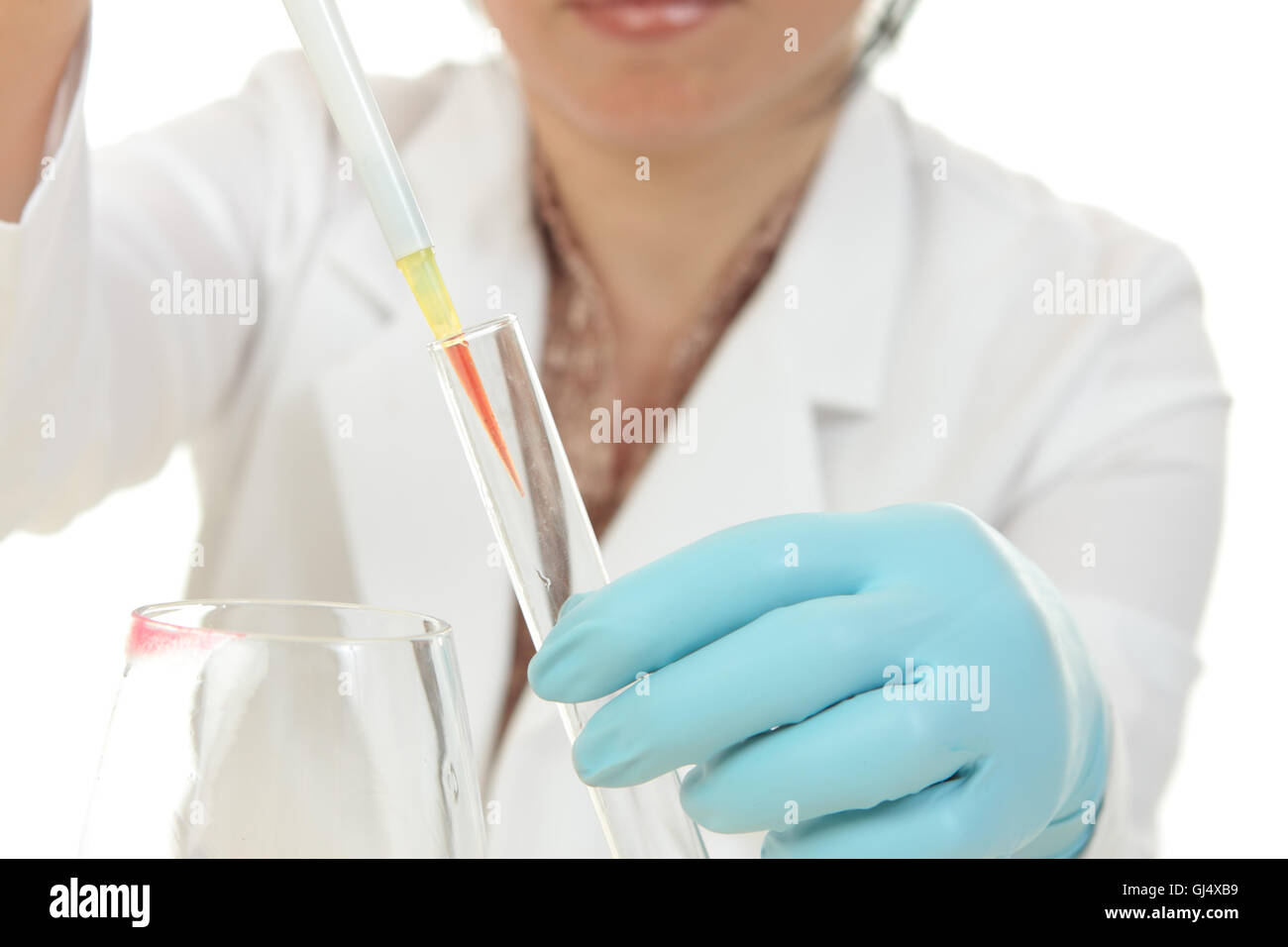 Médecin légiste au travail Banque D'Images