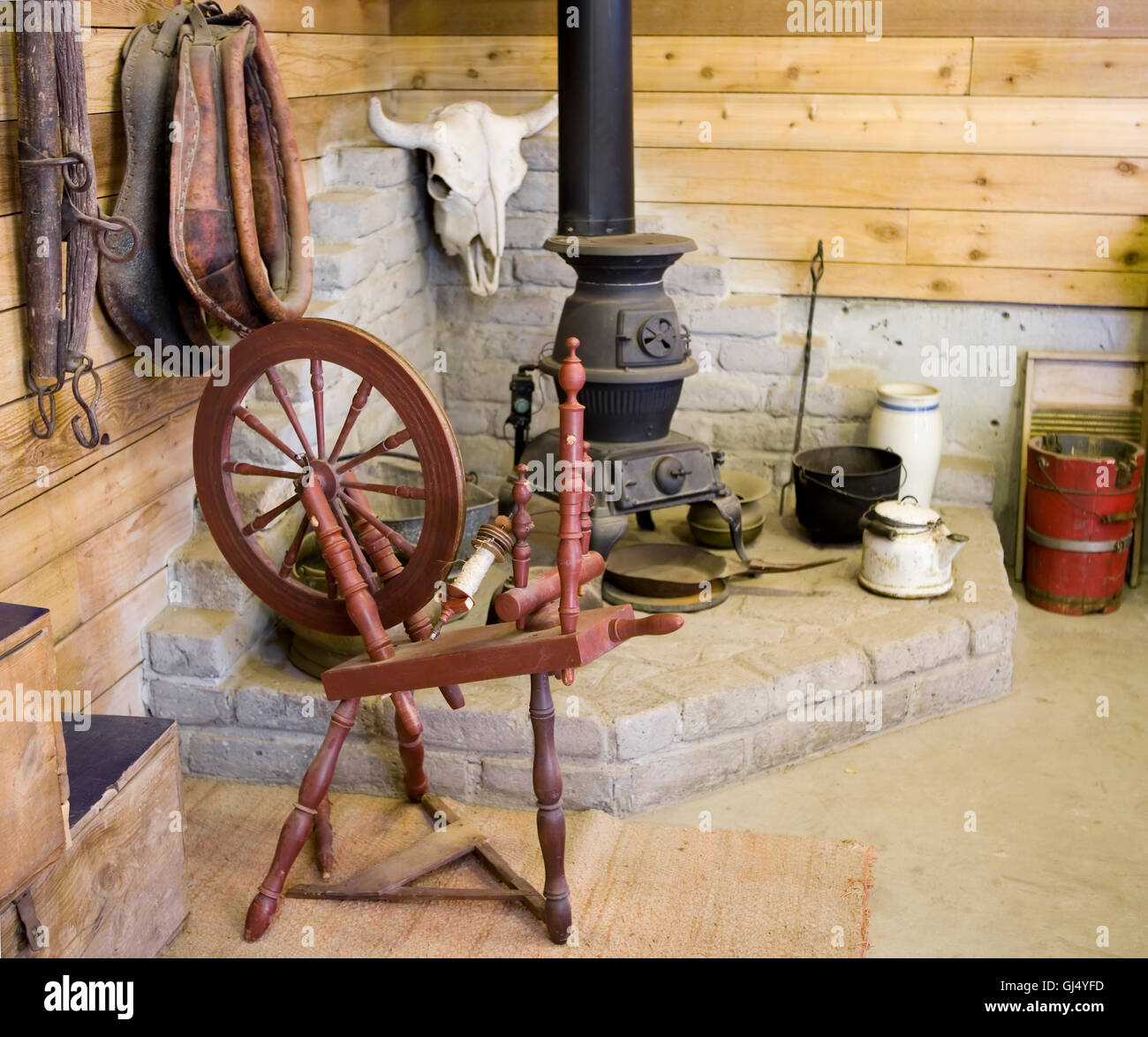 Vieux rouet Banque D'Images